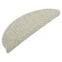 Alfombrilla autoadhesiva escalera sisal 15 uds gris 56x17x3 cm de vidaXL, Alfombrillas para escalones - Ref: Foro24-326863, P...