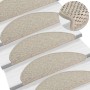 Self-adhesive sisal stair mat 15 units taupe 65x21x4cm by vidaXL, Stair mats - Ref: Foro24-326871, Price: 87,57 €, Discount: %