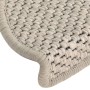 Self-adhesive sisal stair mat 15 units taupe 65x21x4cm by vidaXL, Stair mats - Ref: Foro24-326871, Price: 87,57 €, Discount: %