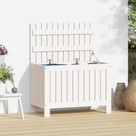 White pine wood garden storage box 76x42.5x54 cm by vidaXL, Outdoor storage boxes - Ref: Foro24-836145, Price: 111,57 €, Disc...