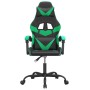 Black and green synthetic leather gaming chair by vidaXL, Gaming chairs - Ref: Foro24-3143845, Price: 111,70 €, Discount: %