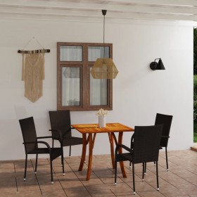 Brown 5-piece garden dining set by vidaXL, Garden sets - Ref: Foro24-3071870, Price: 310,41 €, Discount: %