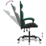 Black and green synthetic leather gaming chair by vidaXL, Gaming chairs - Ref: Foro24-3143845, Price: 111,70 €, Discount: %