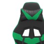 Black and green synthetic leather gaming chair by vidaXL, Gaming chairs - Ref: Foro24-3143845, Price: 111,70 €, Discount: %