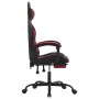 Gaming-Stuhl mit Fußstütze Kunstleder schwarz rot rot von vidaXL, Gaming-Stühle - Ref: Foro24-3143861, Preis: 119,67 €, Rabat...