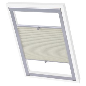 Cream pleated blind S08/608 by vidaXL, Blinds and blinds - Ref: Foro24-131330, Price: 32,99 €, Discount: %