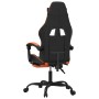 Gaming-Stuhl mit Fußstütze aus schwarz-orangefarbenem Kunstleder von vidaXL, Gaming-Stühle - Ref: Foro24-3143908, Preis: 124,...