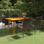 5-teiliges braunes Esszimmerset für den Garten von vidaXL, Gartensets - Ref: Foro24-3072127, Preis: 439,99 €, Rabatt: %