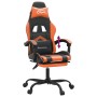 Gaming-Stuhl mit Fußstütze aus schwarz-orangefarbenem Kunstleder von vidaXL, Gaming-Stühle - Ref: Foro24-3143908, Preis: 124,...