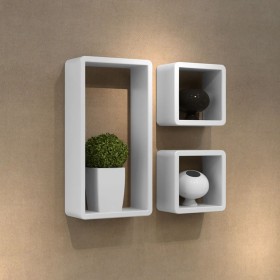 Set of cube-shaped shelves, 3 pieces by vidaXL, Shelves and shelves - Ref: Foro24-240346, Price: 52,83 €, Discount: %