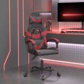 Silla gaming cuero sintético negro y rojo vino tinto de vidaXL, Sillones para videojuegos - Ref: Foro24-3143849, Precio: 123,...