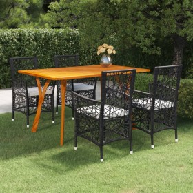 Brown 5-piece garden dining set by vidaXL, Garden sets - Ref: Foro24-3072133, Price: 691,99 €, Discount: %