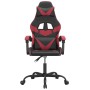 Gaming-Stuhl aus schwarzem und weinrotem Kunstleder von vidaXL, Gaming-Stühle - Ref: Foro24-3143849, Preis: 123,99 €, Rabatt: %