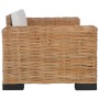 Set of 2-piece natural rattan sofas with cushions by vidaXL, Sofas - Ref: Foro24-278625, Price: 765,07 €, Discount: %