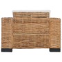 Set of 2-piece natural rattan sofas with cushions by vidaXL, Sofas - Ref: Foro24-278625, Price: 765,07 €, Discount: %