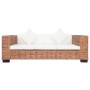 Sofaset mit Kissen 2 Stück aus natürlichem Rattan von vidaXL, Sofas - Ref: Foro24-278625, Preis: 765,07 €, Rabatt: %