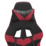 Silla gaming cuero sintético negro y rojo vino tinto de vidaXL, Sillones para videojuegos - Ref: Foro24-3143849, Precio: 111,...