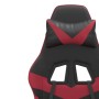 Silla gaming cuero sintético negro y rojo vino tinto de vidaXL, Sillones para videojuegos - Ref: Foro24-3143849, Precio: 111,...