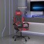 Silla gaming cuero sintético negro y rojo vino tinto de vidaXL, Sillones para videojuegos - Ref: Foro24-3143897, Precio: 113,...