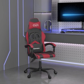 Silla gaming cuero sintético negro y rojo vino tinto de vidaXL, Sillones para videojuegos - Ref: Foro24-3143897, Precio: 120,...