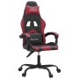 Silla gaming cuero sintético negro y rojo vino tinto de vidaXL, Sillones para videojuegos - Ref: Foro24-3143897, Precio: 113,...