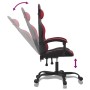 Silla gaming cuero sintético negro y rojo vino tinto de vidaXL, Sillones para videojuegos - Ref: Foro24-3143897, Precio: 113,...