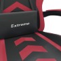 Silla gaming cuero sintético negro y rojo vino tinto de vidaXL, Sillones para videojuegos - Ref: Foro24-3143897, Precio: 113,...