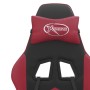 Silla gaming cuero sintético negro y rojo vino tinto de vidaXL, Sillones para videojuegos - Ref: Foro24-3143897, Precio: 113,...