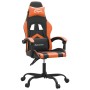 Black and orange synthetic leather gaming chair by vidaXL, Gaming chairs - Ref: Foro24-3143896, Price: 118,19 €, Discount: %