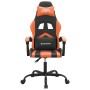 Schwarzer und orangefarbener Gaming-Stuhl aus Kunstleder von vidaXL, Gaming-Stühle - Ref: Foro24-3143896, Preis: 118,99 €, Ra...