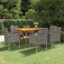 Anthracite gray 7-piece garden dining set by vidaXL, Garden sets - Ref: Foro24-3072164, Price: 588,87 €, Discount: %