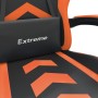 Schwarzer und orangefarbener Gaming-Stuhl aus Kunstleder von vidaXL, Gaming-Stühle - Ref: Foro24-3143896, Preis: 118,99 €, Ra...