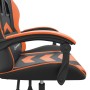 Black and orange synthetic leather gaming chair by vidaXL, Gaming chairs - Ref: Foro24-3143896, Price: 118,19 €, Discount: %