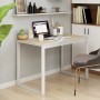 White and oak wood computer desk by vidaXL, Desks - Ref: Foro24-30198, Price: 113,26 €, Discount: %