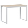 White and oak wood computer desk by vidaXL, Desks - Ref: Foro24-30198, Price: 113,26 €, Discount: %