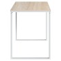 White and oak wood computer desk by vidaXL, Desks - Ref: Foro24-30198, Price: 113,26 €, Discount: %