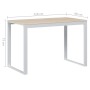 White and oak wood computer desk by vidaXL, Desks - Ref: Foro24-30198, Price: 113,26 €, Discount: %