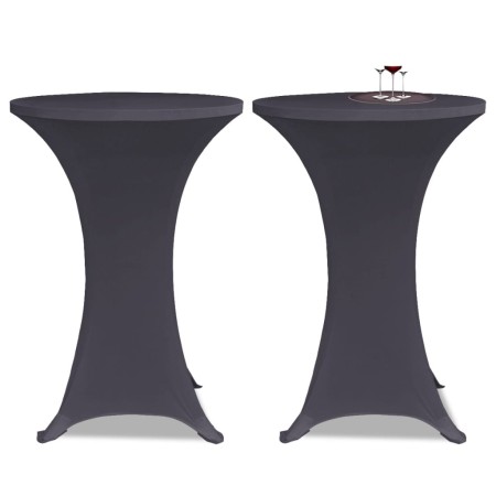 Elastic table cover 2 units 60 cm anthracite gray by vidaXL, Covers - Ref: Foro24-131428, Price: 19,35 €, Discount: %