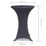 Elastic table cover 2 units 60 cm anthracite gray by vidaXL, Covers - Ref: Foro24-131428, Price: 19,35 €, Discount: %