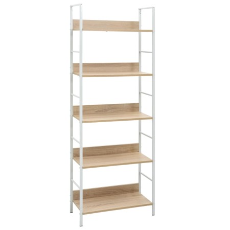 5-stufiges Regal aus technischem Eichenholz, 60 x 27,6 x 158,5 cm von vidaXL, Bücherregale und Regale - Ref: Foro24-288229, P...