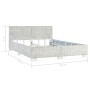 Estructura de cama de ratán natural gris 160x200 cm de vidaXL, Camas y somieres - Ref: Foro24-283092, Precio: 357,99 €, Descu...