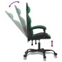 Silla gaming cuero sintético negro y verde de vidaXL, Sillones para videojuegos - Ref: Foro24-3143893, Precio: 120,01 €, Desc...