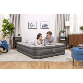 Bestway Aufblasbares Bett mit integrierter Pumpe Fortech 203x152x46 cm von Bestway, Luftmatratzen - Ref: Foro24-3202700, Prei...