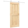 Sliding door with solid pine wood fittings 85x210 cm by vidaXL, Doors - Ref: Foro24-3203112, Price: 226,77 €, Discount: %