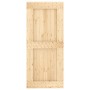 Puerta corredera con herrajes madera maciza de pino 90x210 cm de vidaXL, Puertas - Ref: Foro24-3203113, Precio: 196,49 €, Des...