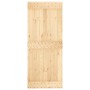 Puerta corredera con herrajes madera maciza de pino 85x210 cm de vidaXL, Puertas - Ref: Foro24-3203106, Precio: 200,07 €, Des...