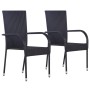 3-piece black garden dining set by vidaXL, Garden sets - Ref: Foro24-3072440, Price: 166,99 €, Discount: %