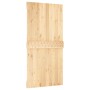 Puerta corredera con herrajes madera maciza de pino 100x210 cm de vidaXL, Puertas - Ref: Foro24-3203069, Precio: 165,43 €, De...