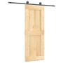 Puerta corredera con herrajes madera maciza de pino 80x210 cm de vidaXL, Puertas - Ref: Foro24-3203071, Precio: 169,82 €, Des...