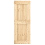 Puerta corredera con herrajes madera maciza de pino 80x210 cm de vidaXL, Puertas - Ref: Foro24-3203071, Precio: 169,82 €, Des...